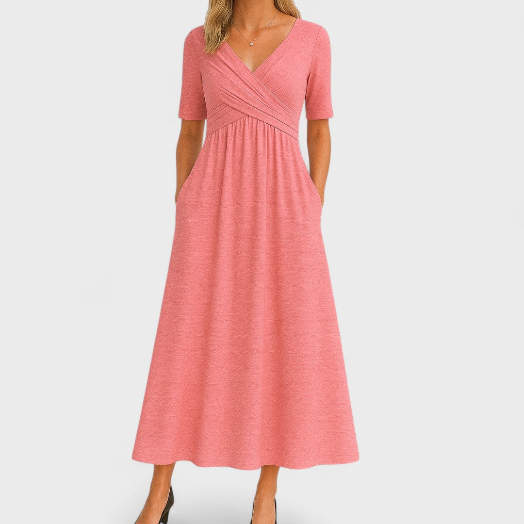Ivy Women's Midi Dress | Flattering Fit, Elegant Design, Side Pockets 6