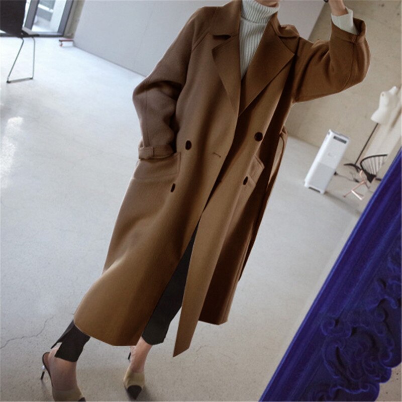 Jade Ladies Trench Coat Black | Luxury Tweed, Tailored