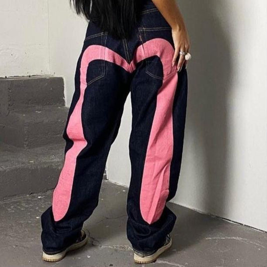 Jaxen Women's Wide Leg Jeans | Durable Cotton Denim, Retro Style 0