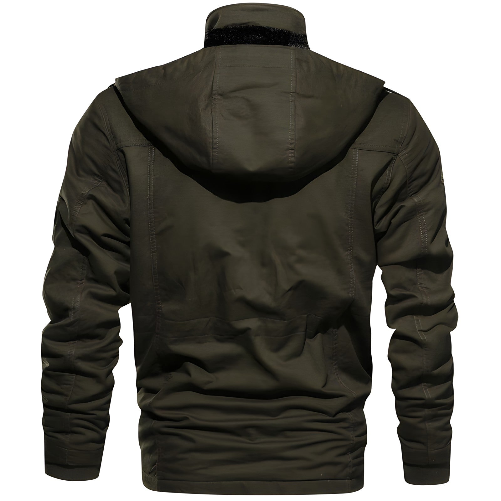 Jay Men's Military Jacket | Fleece-Lined, Multi-Pocket Winter Coat 2