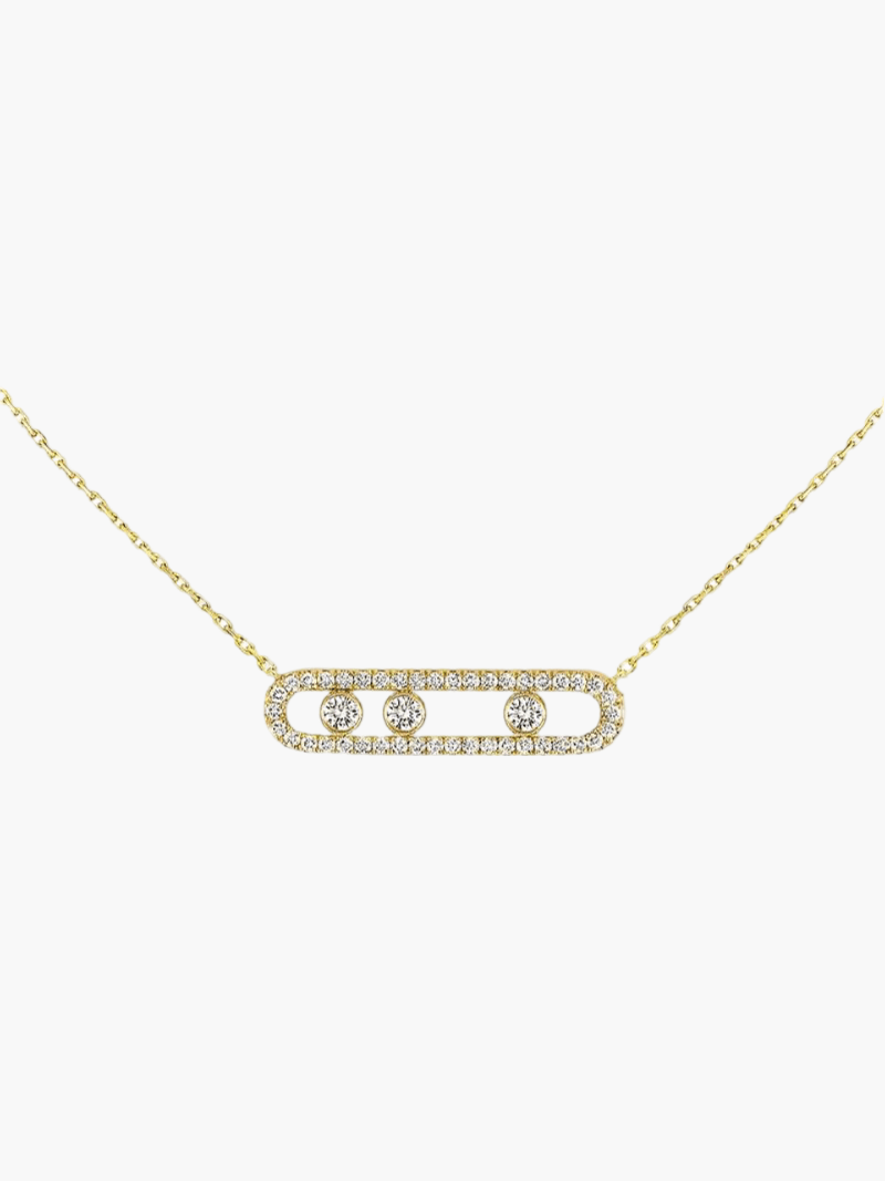 ÉLIORA | Refined Necklace with Moving Diamonds