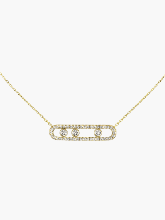 ÉLIORA | Refined Necklace with Moving Diamonds