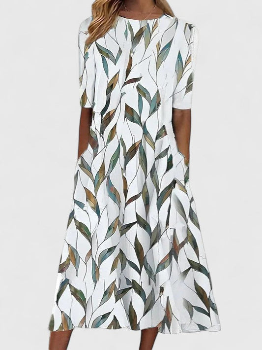 Kara Women's Midi Dress | Floral Print, Comfortable Fit, Plus Size Available 1