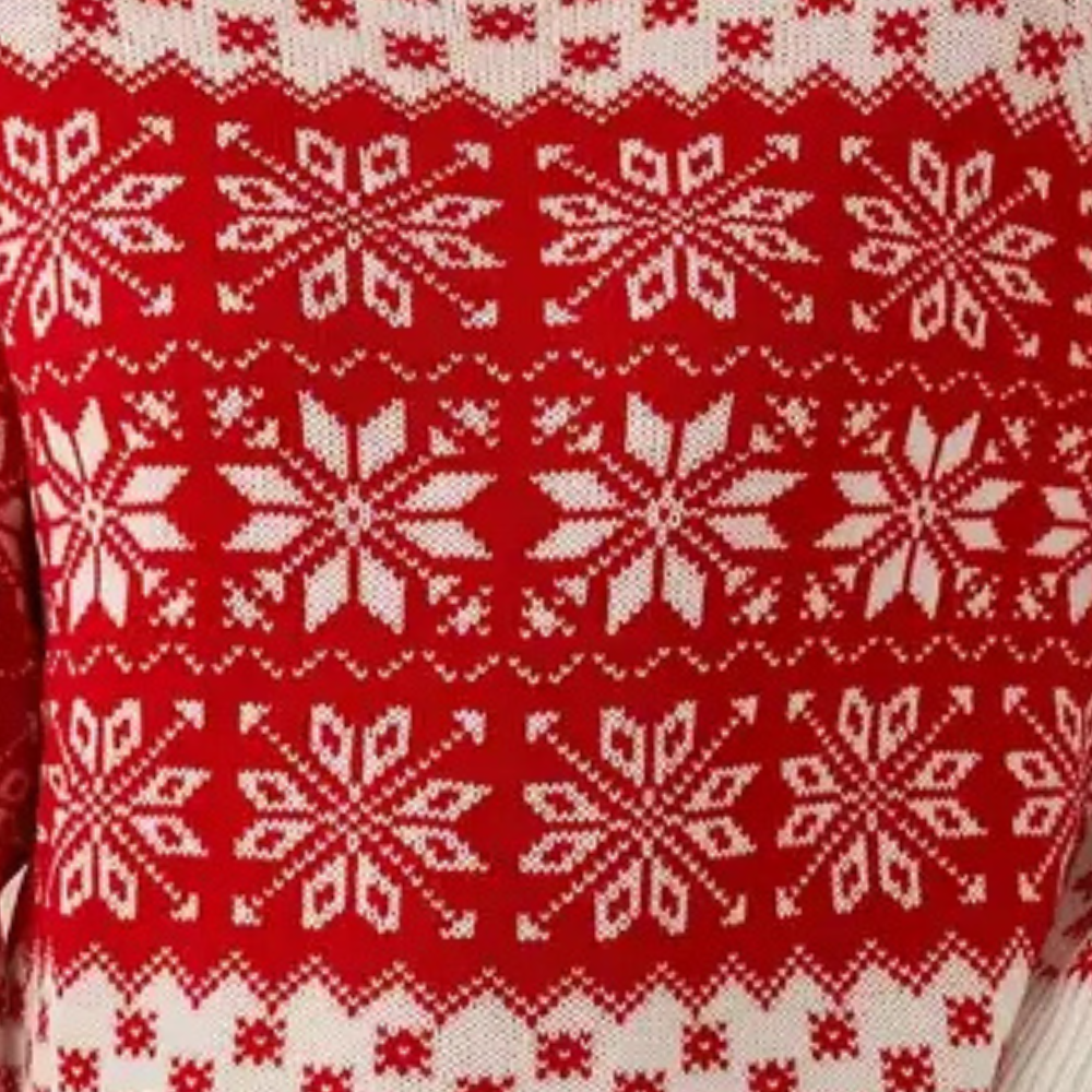 Karla Women's Christmas Sweater | 100% Acrylic, Ugly Christmas Sweater with Snowflake Design