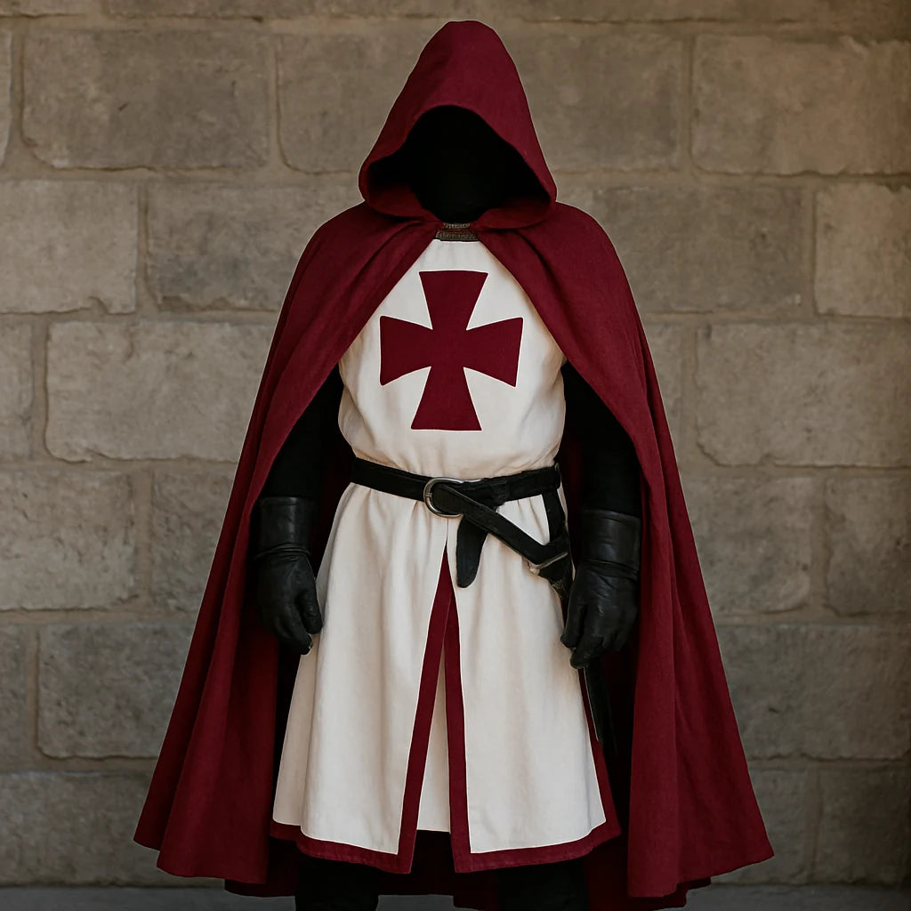 Kellan Men's Medieval Tunic | Polycotton, Authentic Templar Design 1