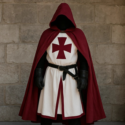 Kellan Men's Medieval Tunic | Polycotton, Authentic Templar Design 1
