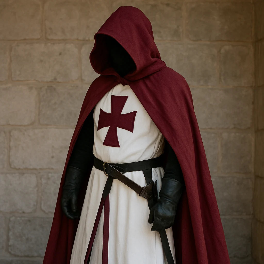 Kellan Men's Medieval Tunic | Polycotton, Authentic Templar Design 2