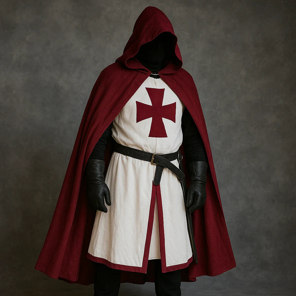 Kellan Men's Medieval Tunic | Polycotton, Authentic Templar Design 3