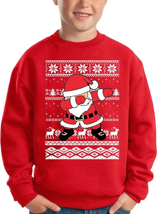 Santa Claus Children's Sweater | Soft Fabric, Festive Design