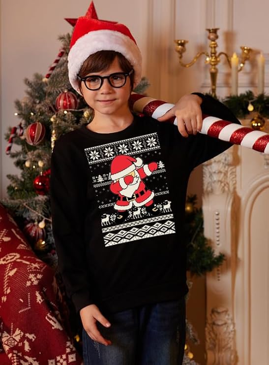 Santa Claus Children's Sweater | Soft Fabric, Festive Design