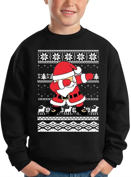 Santa Claus Children's Sweater | Soft Fabric, Festive Design