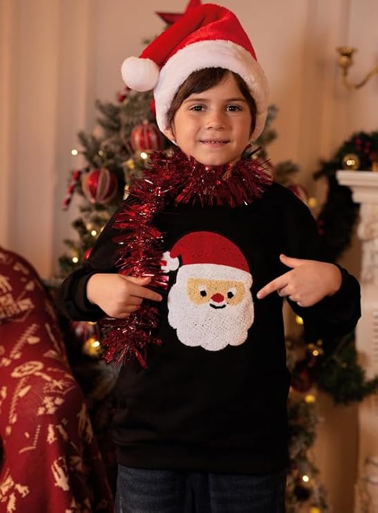 Santa Claus Children's Sweater | Soft Fabric, Festive Design