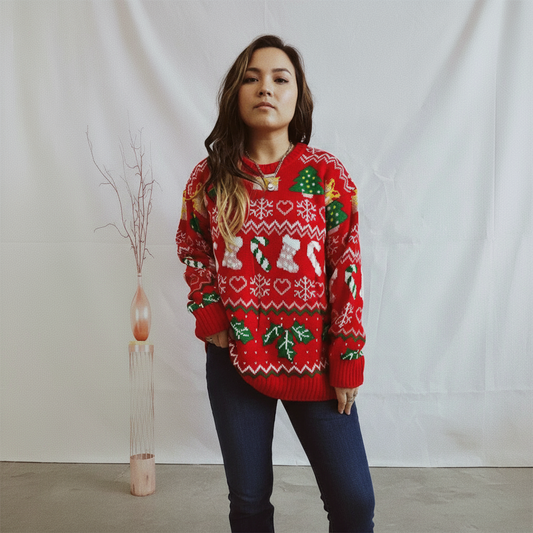 Women's Christmas Sweater | Soft Acrylic, Comfortable Fit
