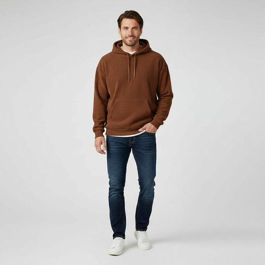 Kora Men’s Hoodie | Oversized Corduroy, Casual Comfort
