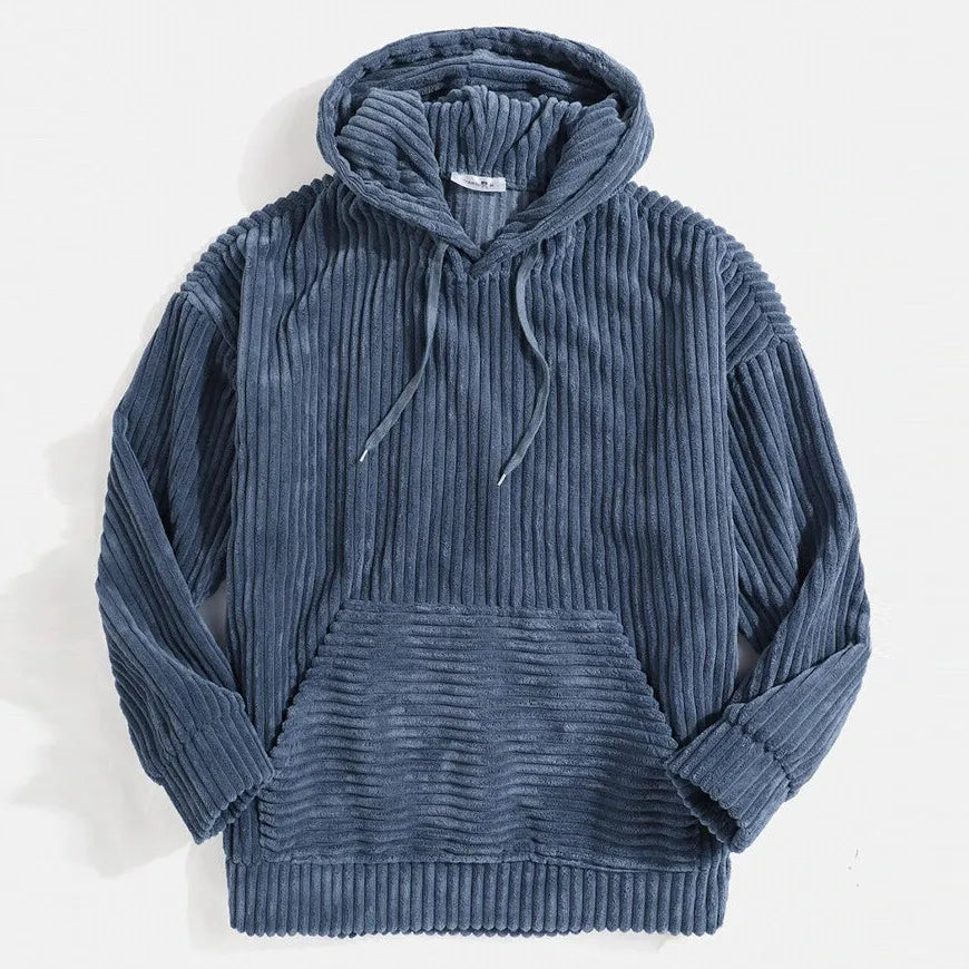 Kora Men’s Hoodie | Oversized Corduroy, Casual Comfort
