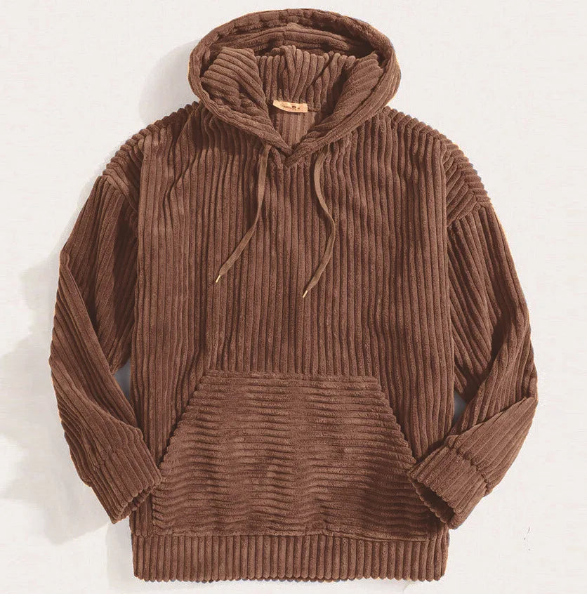 Kora Men’s Hoodie | Oversized Corduroy, Casual Comfort
