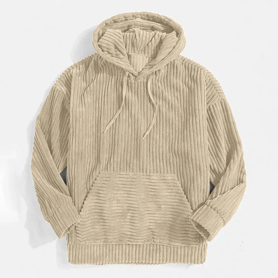 Kora Men’s Hoodie | Oversized Corduroy, Casual Comfort