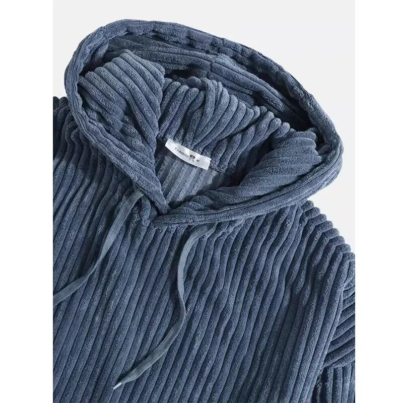 Kora Men’s Hoodie | Oversized Corduroy, Casual Comfort