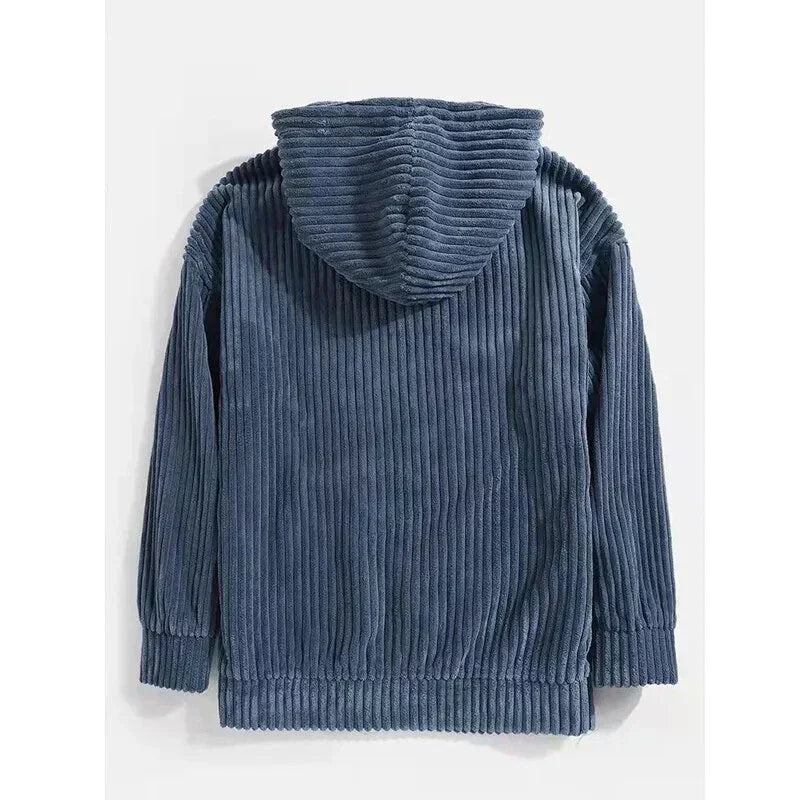 Kora Men’s Hoodie | Oversized Corduroy, Casual Comfort