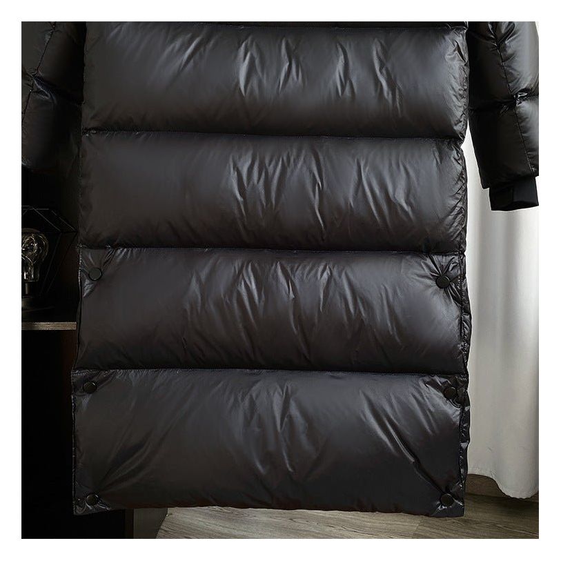 Long Quilted Women's Winter Coat with Adjustable Hood and Functional Pockets for Maximum Warmth