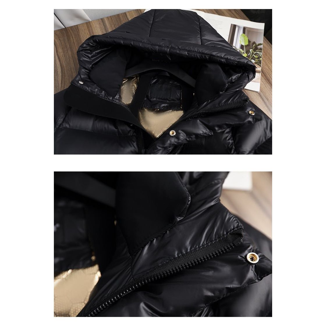Long Quilted Women's Winter Coat with Adjustable Hood and Functional Pockets for Maximum Warmth