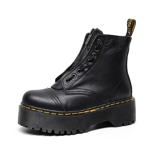 Lara Platform Boots | High-Quality PU Leather, Comfortable and Stylish