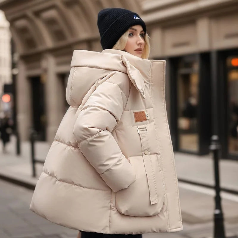 Lina Women's Down Jacket | Warm Lining, Long Winter Down Coat