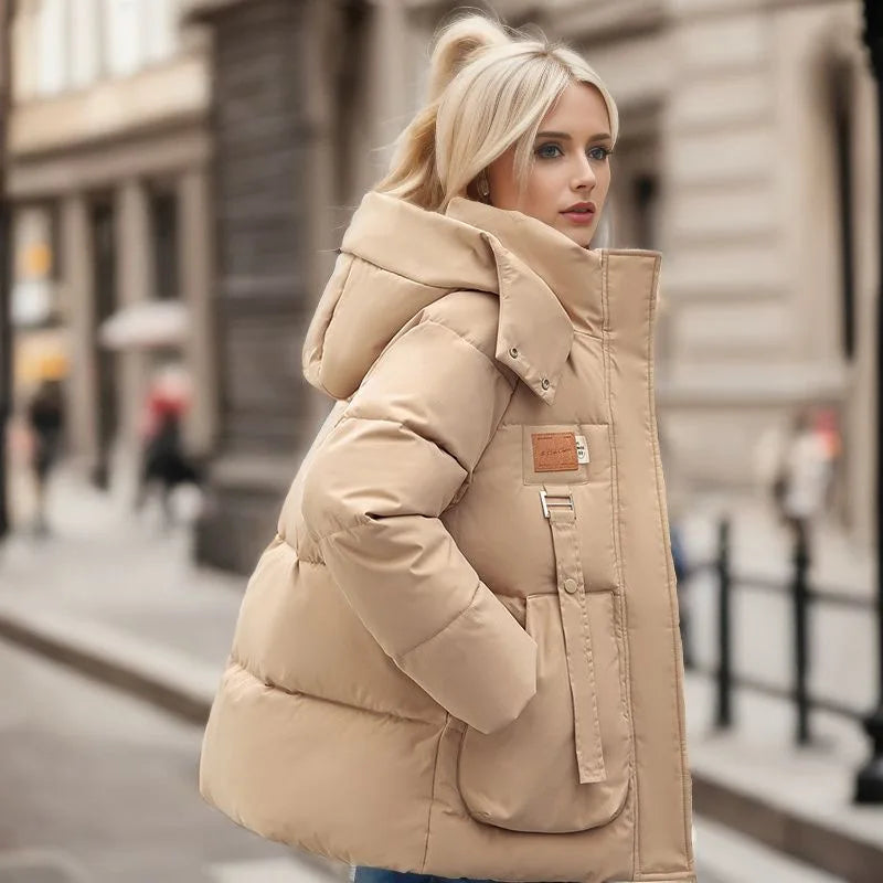 Lina Women's Down Jacket | Warm Lining, Long Winter Down Coat