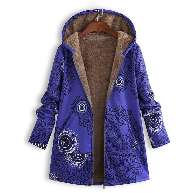 Lina Women's Vintage Coat | Warm Fabric, Elegant Style