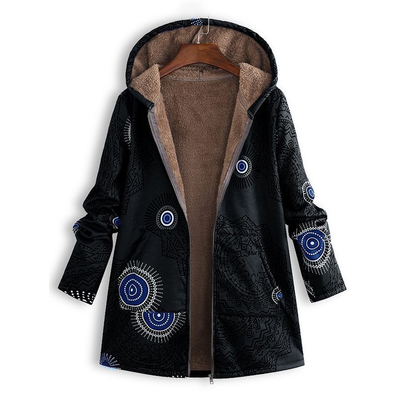 Lina Women's Vintage Coat | Warm Fabric, Elegant Style