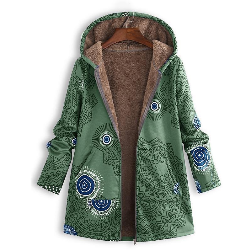 Lina Women's Vintage Coat | Warm Fabric, Elegant Style