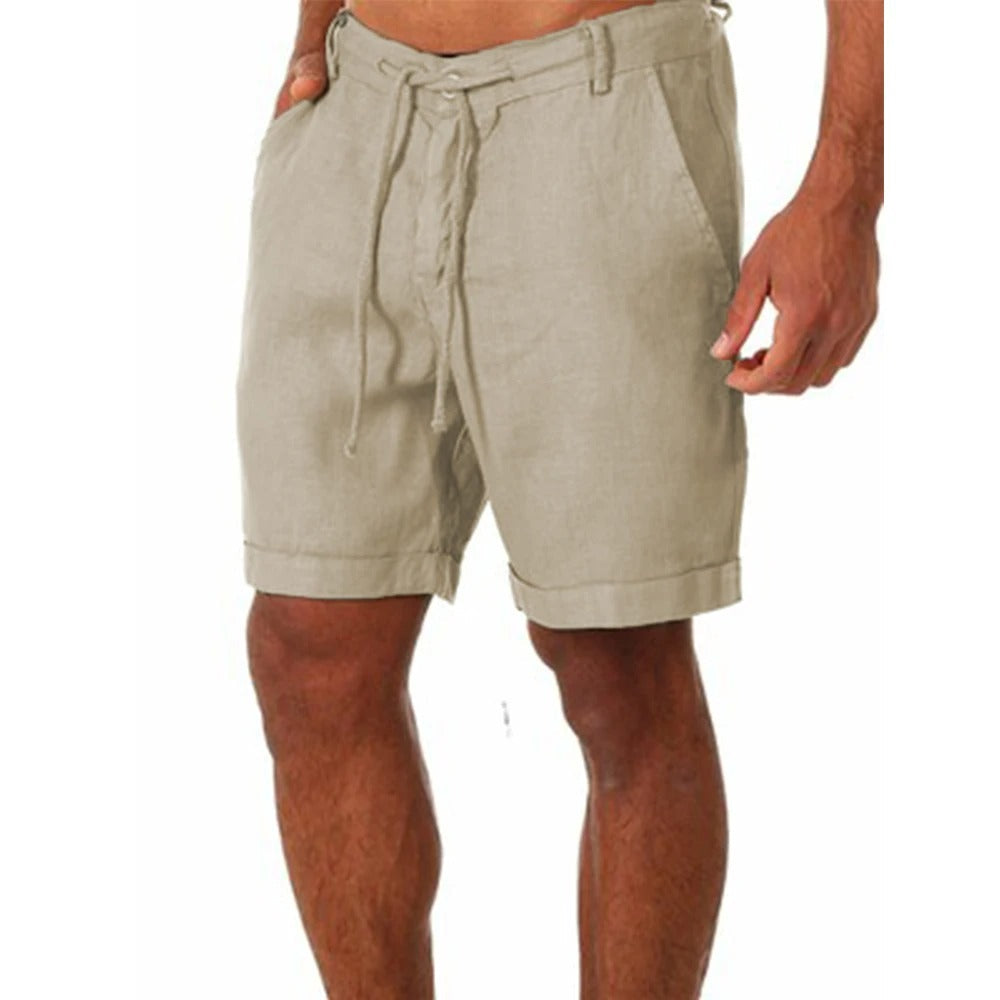 Lino Men's Lightweight Shorts | Breathable Linen, Casual 0
