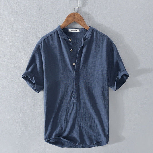 Lino Men's Shirt | Cotton-Linen Blend, Lightweight 1
