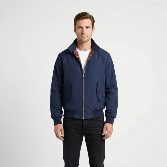 Lio Men's Jacket | Classic Harrington Cut, Diamond-Quilted Lining 0