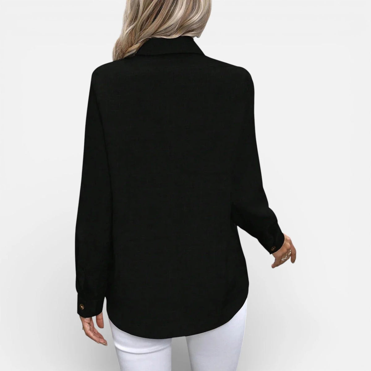 Liora Women's Button-Up Shirt | Relaxed Fit, Classic Collar 4