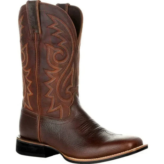 Loren Heren Cowboy Boots | Durable PU Leather, Stylish and Comfortable