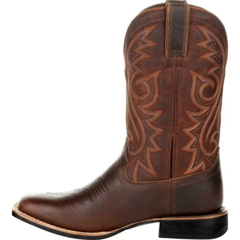 Loren Heren Cowboy Boots | Durable PU Leather, Stylish and Comfortable
