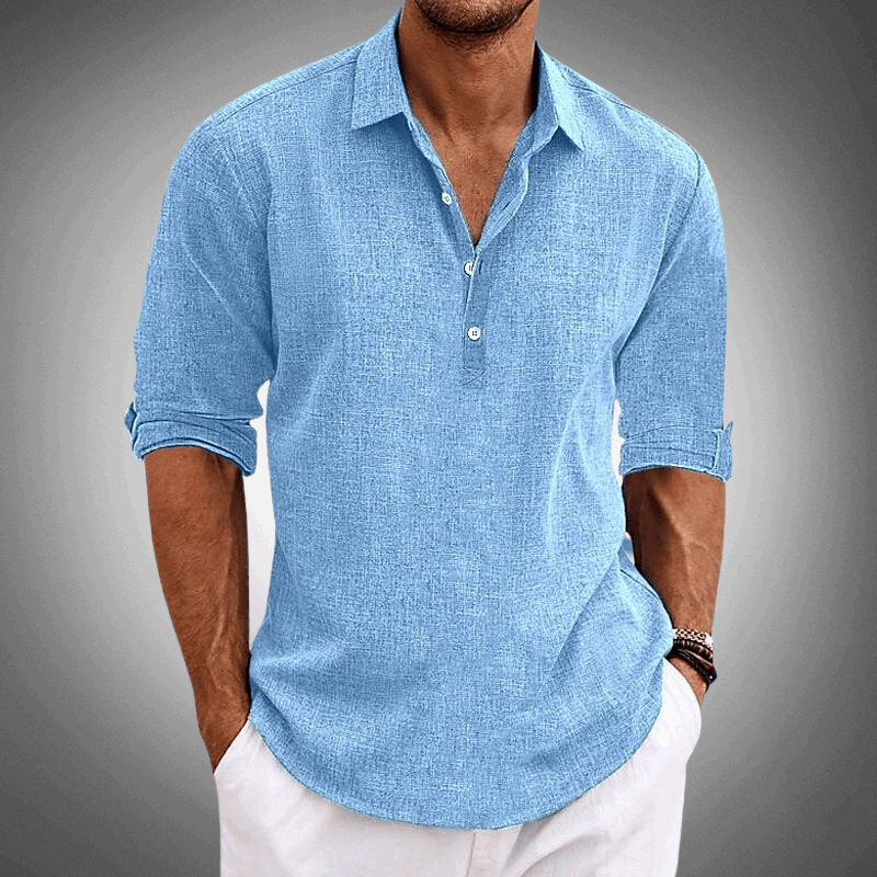 Luca Men's Casual Shirt | Premium Linen, Relaxed Fit 0