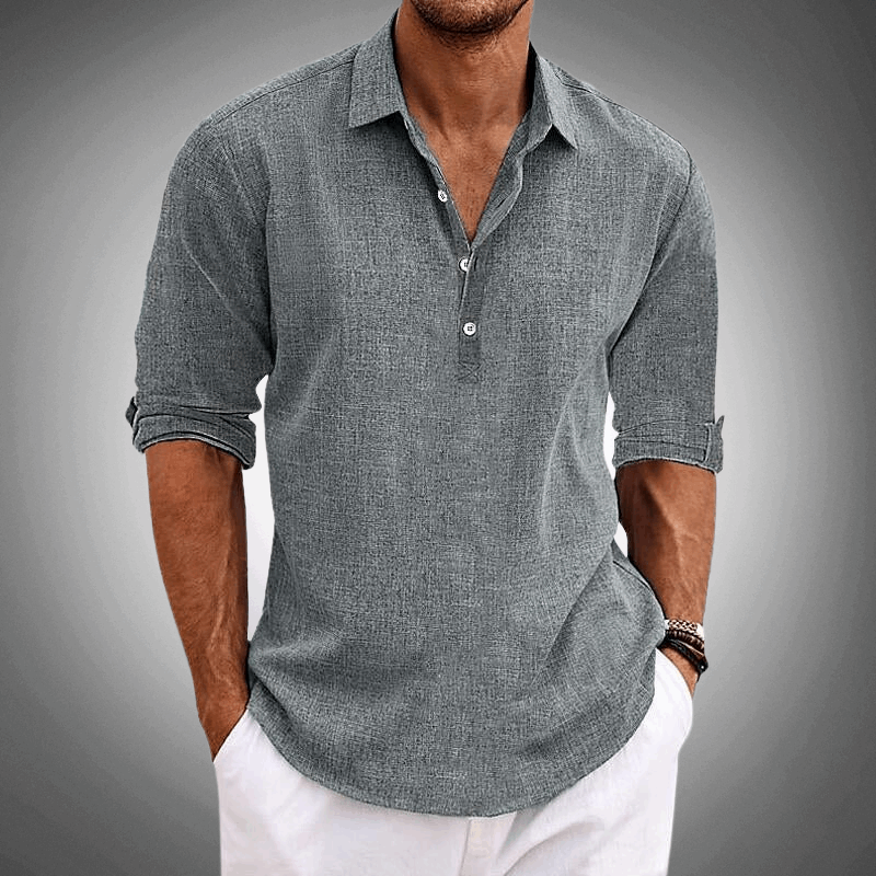 Luca Men's Casual Shirt | Premium Linen, Relaxed Fit 2