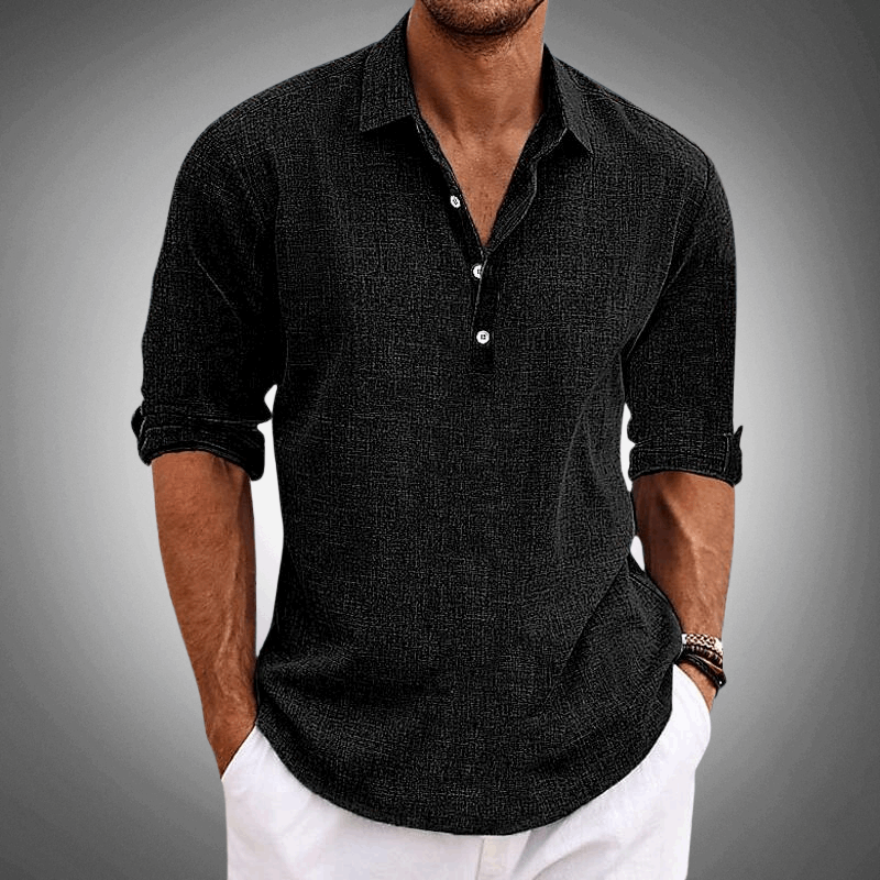 Luca Men's Casual Shirt | Premium Linen, Relaxed Fit 3