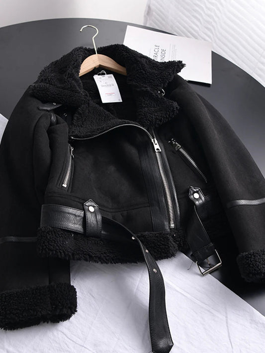 Luna Women's Jacket Winter | Suede, Warm and Trendy