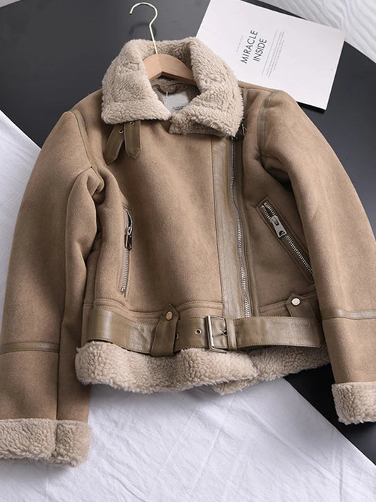 Luna Women's Jacket Winter | Suede, Warm and Trendy