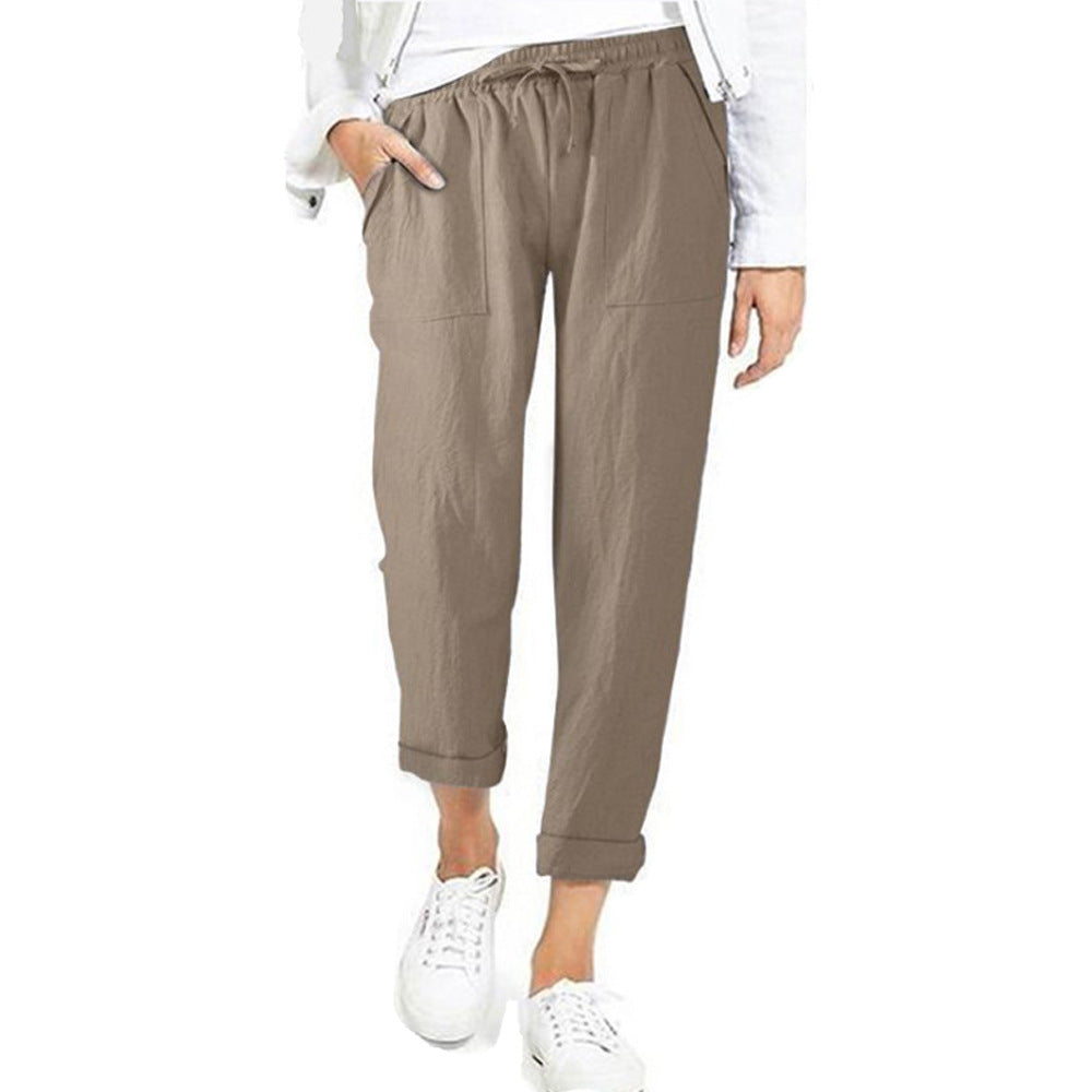 Luna Women's Leisure Trousers | Cotton-Linen Blend, Light and Airy 7