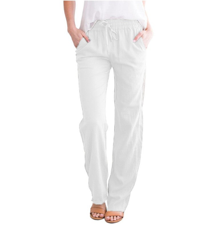 Luna Women's Leisure Trousers | Cotton-Linen Blend, Light and Airy 9
