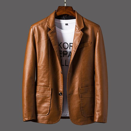 Luxe Men's Leather Jacket | Timeless Design, Durable Material 0
