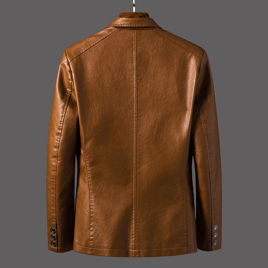 Luxe Men's Leather Jacket | Timeless Design, Durable Material 1