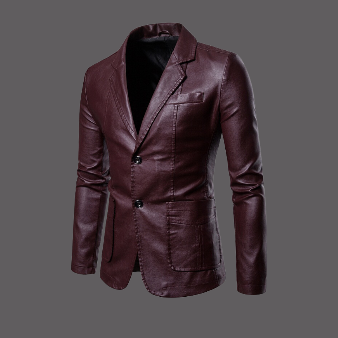 Luxe Men's Leather Jacket | Timeless Design, Durable Material 2