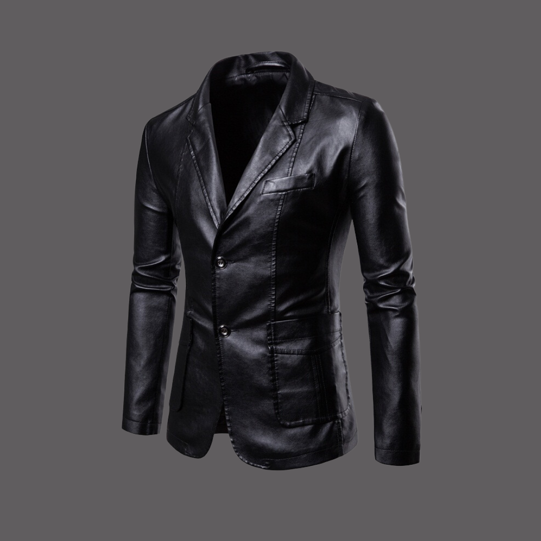 Luxe Men's Leather Jacket | Timeless Design, Durable Material 3