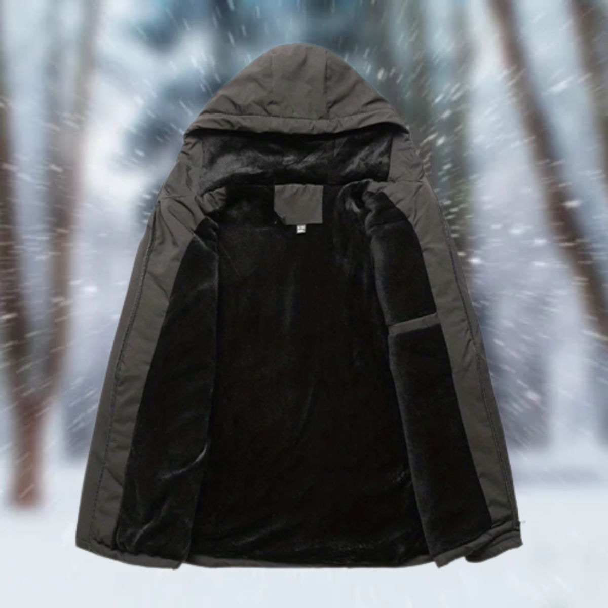 Luxe Women's Rain Jacket With Hood | Waterproof Acetate Cashmere Blend 2