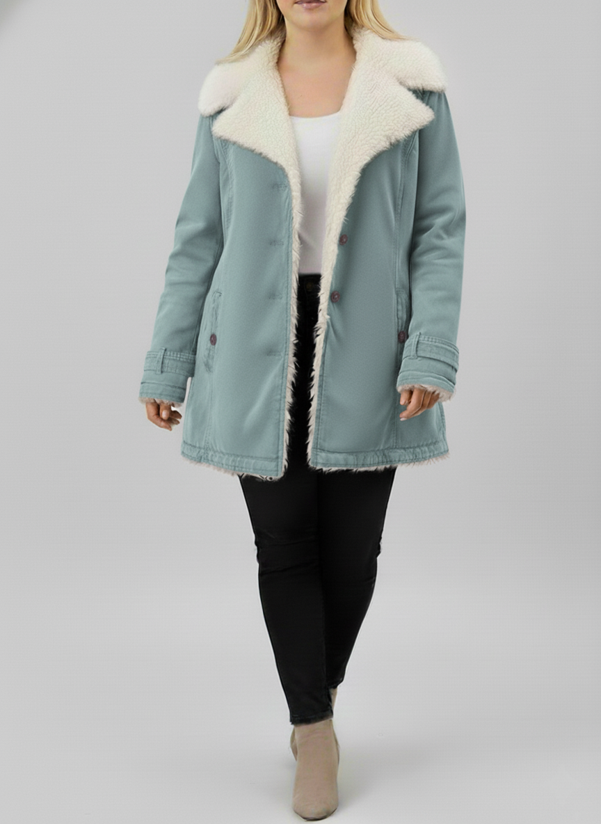 Luxe Women's Winter Jacket | Sherpa Lined, Plus Size 5